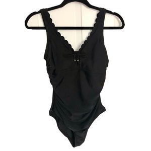 NWT Target One Piece Swimsuit Bathing Suit Black